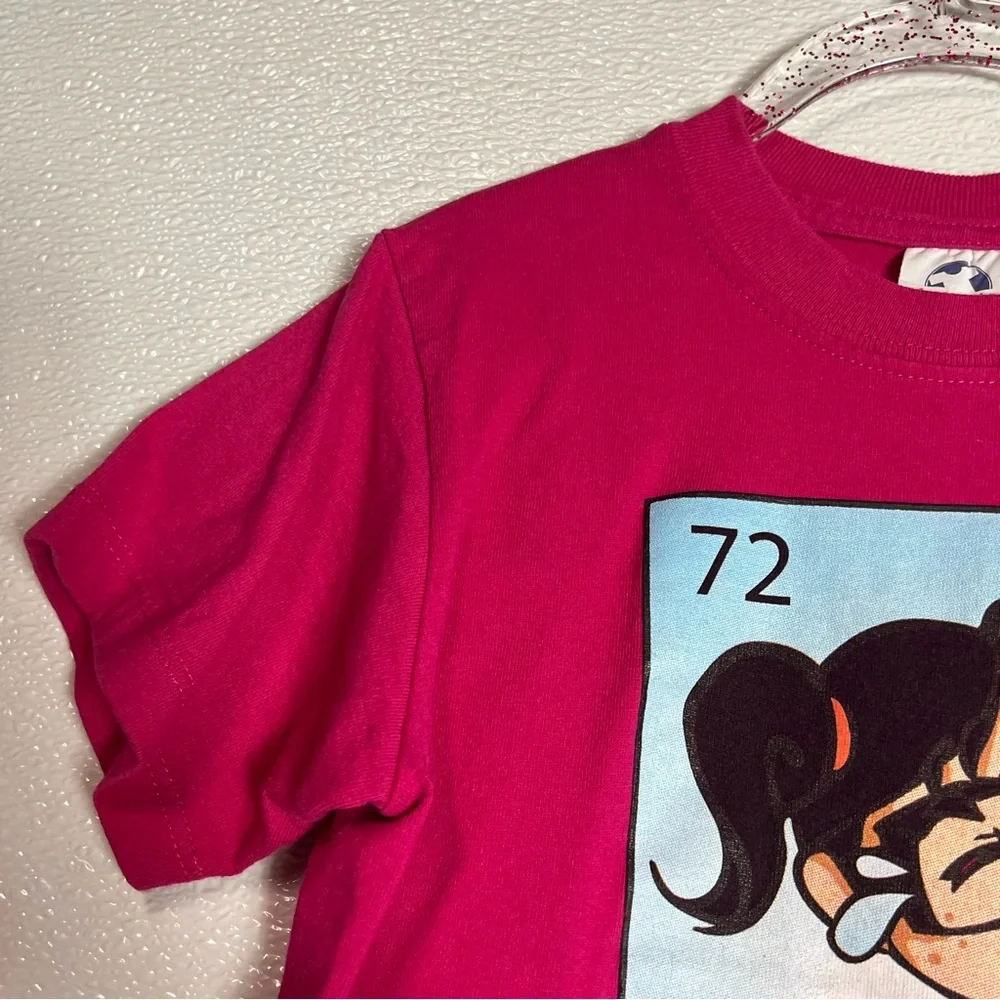 Girls Pink Graphic Tee La Llorona‎ Shirt Size M Kids Cotton